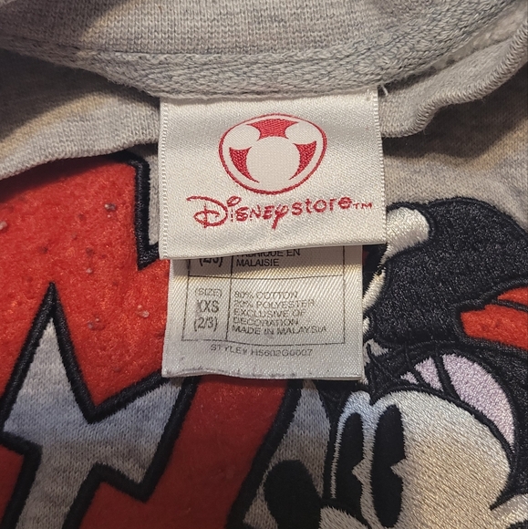 The Disney Store. Minnie Mouse girl sweatshirt size 2/3 T - Picture 3 of 5